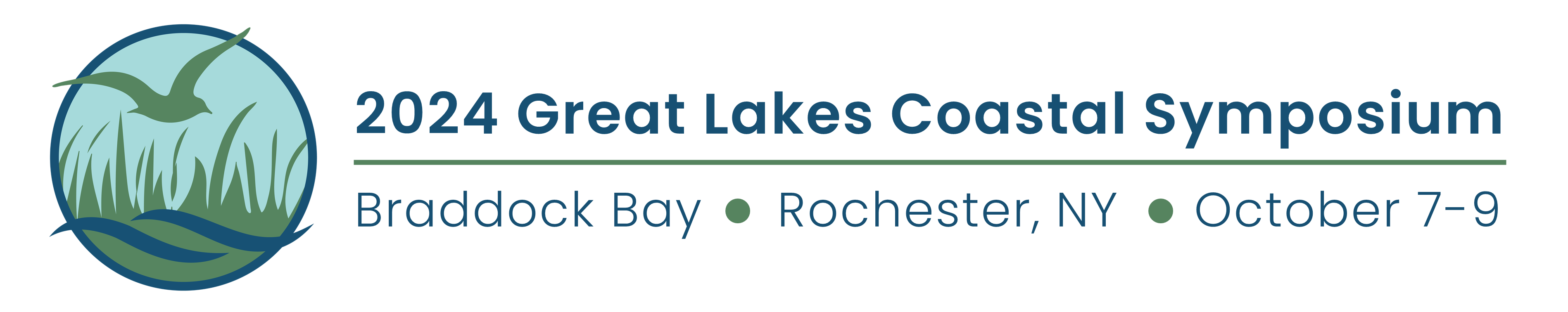 2024 Great Lakes Coastal Symposium, Braddock Bay, Rochester, NY, October 7-9
